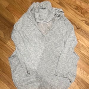Lightweight Gray hooded long sleeve